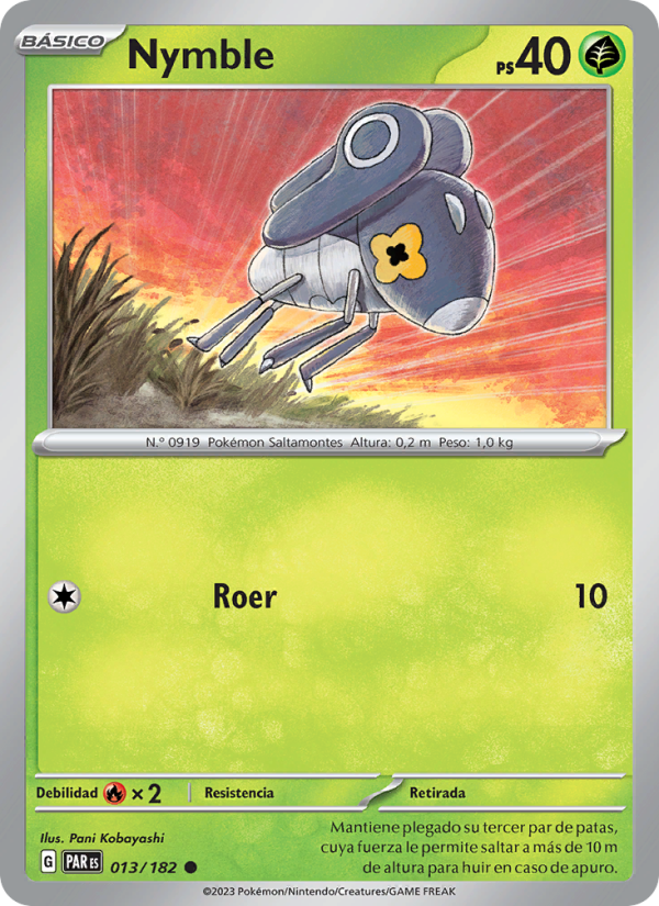 Nymble 013 — Brecha Paradójica (Spanish Pokémon TCG card)