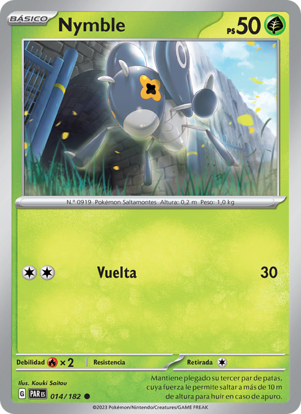 Nymble 014 — Brecha Paradójica (Spanish Pokémon TCG card)