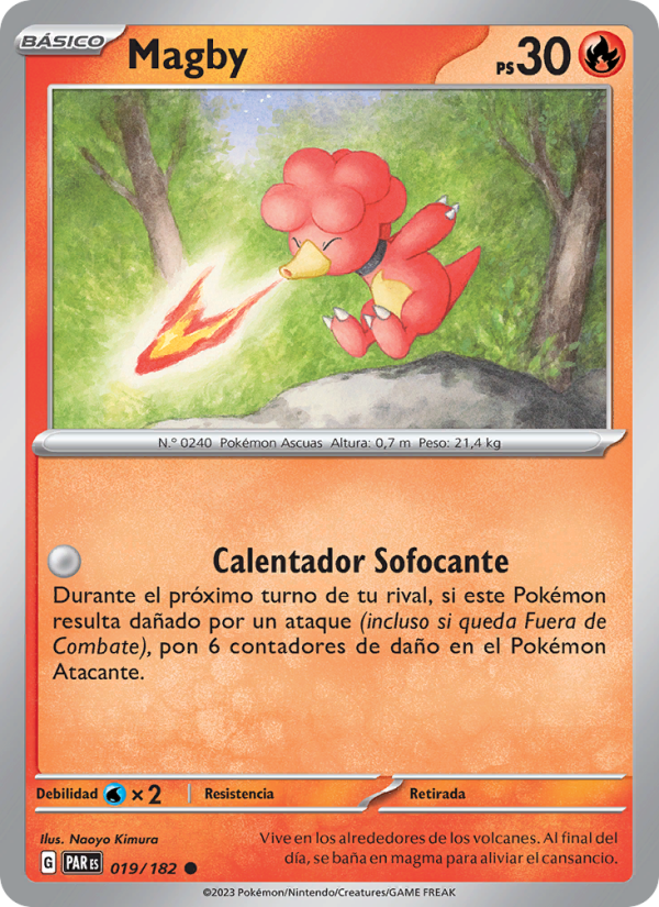 Magby 019 — Brecha Paradójica (Spanish Pokémon TCG card)