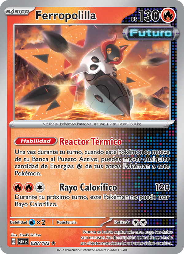 Ferropolilla 028 — Brecha Paradójica (Spanish Pokémon TCG card)
