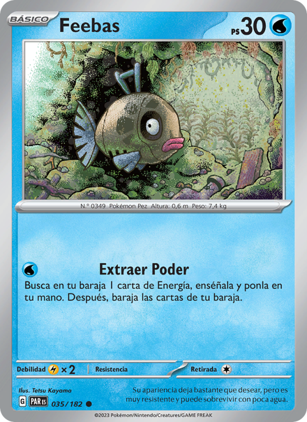 Feebas 035 — Brecha Paradójica (Spanish Pokémon TCG card)