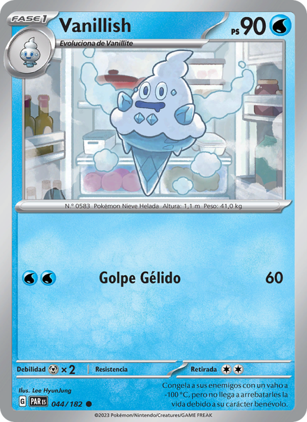 Vanillish 044 — Brecha Paradójica (Spanish Pokémon TCG card)