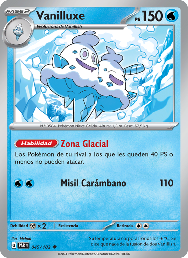 Vanilluxe 045 — Brecha Paradójica (Spanish Pokémon TCG card)