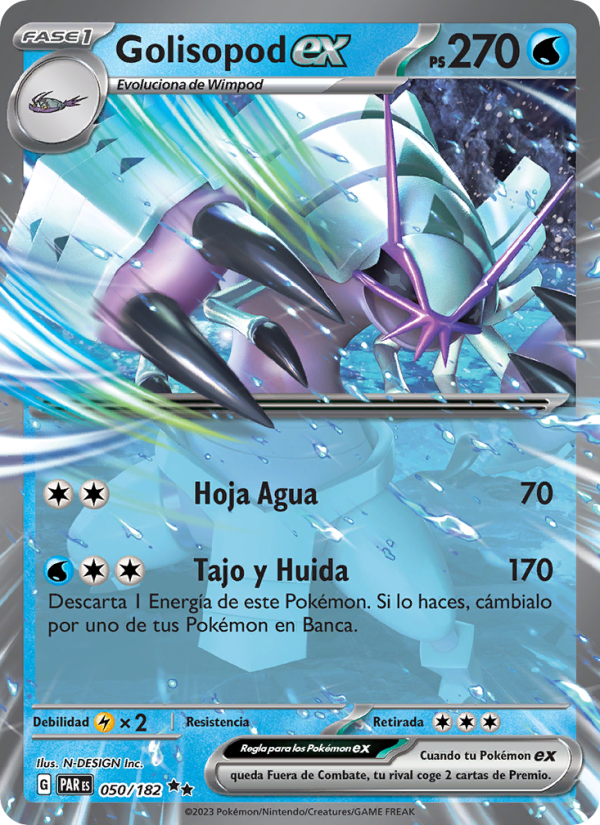 Golisopod ex 050 — Brecha Paradójica (Spanish Pokémon TCG card)