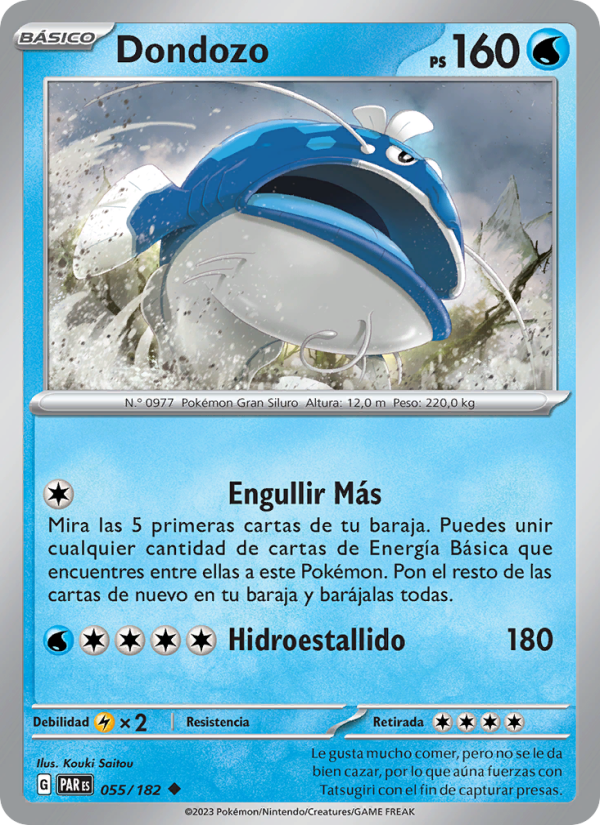 Dondozo 055 — Brecha Paradójica (Spanish Pokémon TCG card)