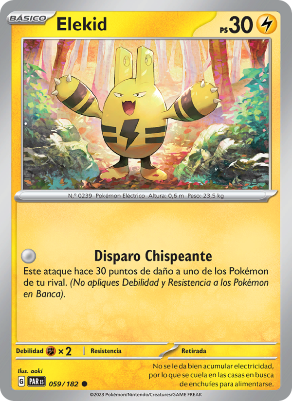Elekid 059 — Brecha Paradójica (Spanish Pokémon TCG card)