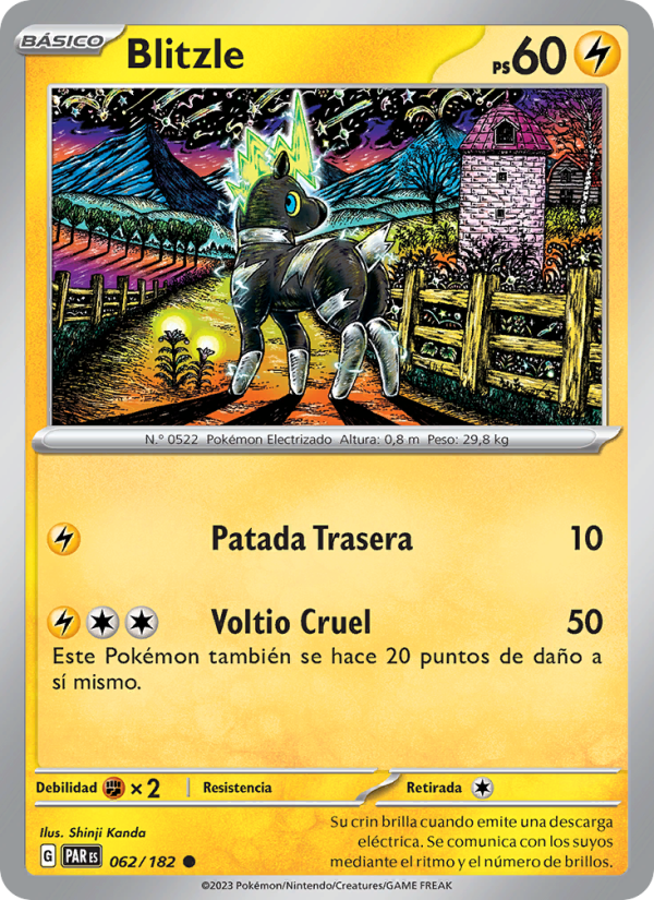 Blitzle 062 — Brecha Paradójica (Spanish Pokémon TCG card)