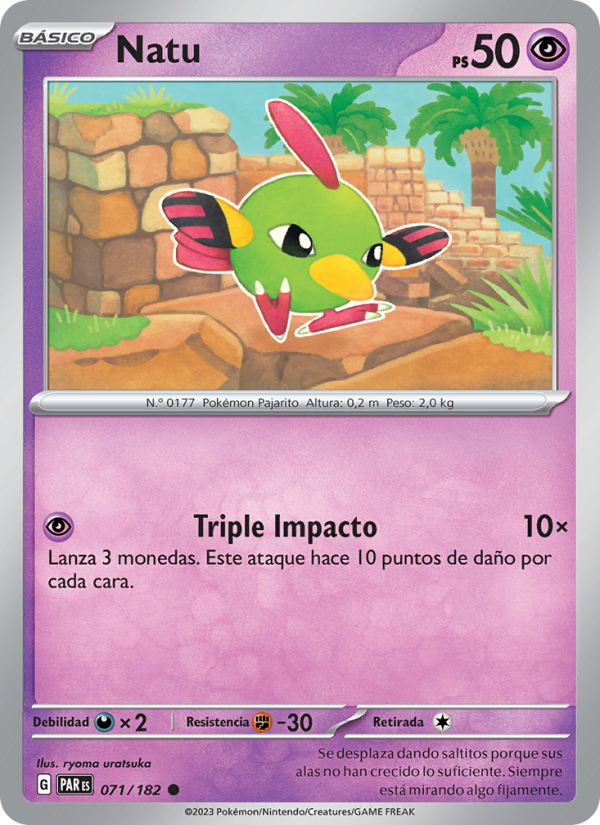 Natu 071 — Brecha Paradójica (Spanish Pokémon TCG card)