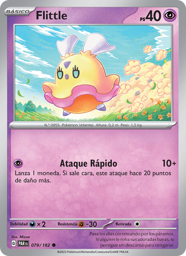 Flittle 079 — Brecha Paradójica (Spanish Pokémon TCG card)