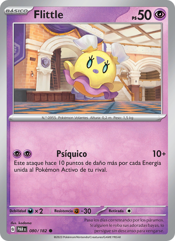 Flittle 080 — Brecha Paradójica (Spanish Pokémon TCG card)