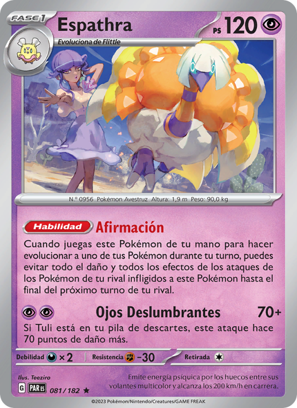 Espathra 081 — Brecha Paradójica (Spanish Pokémon TCG card)