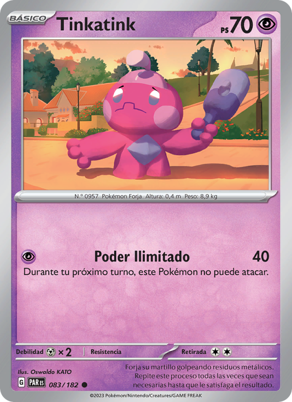 Tinkatink 083 — Brecha Paradójica (Spanish Pokémon TCG card)