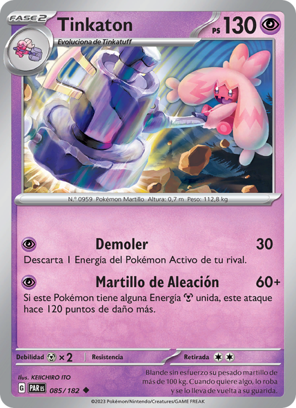 Tinkaton 085 — Brecha Paradójica (Spanish Pokémon TCG card)