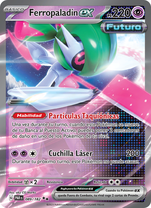 Ferropaladín ex 089 — Brecha Paradójica (Spanish Pokémon TCG card)