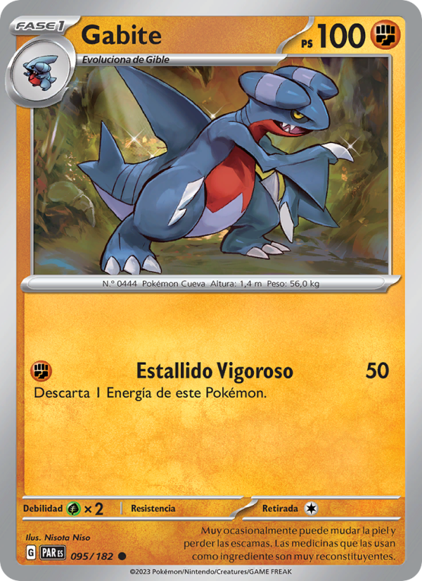 Gabite 095 — Brecha Paradójica (Spanish Pokémon TCG card)