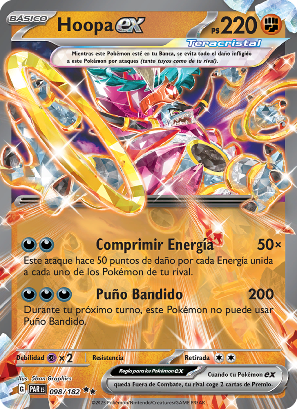 Hoopa ex 098 — Brecha Paradójica (Spanish Pokémon TCG card)