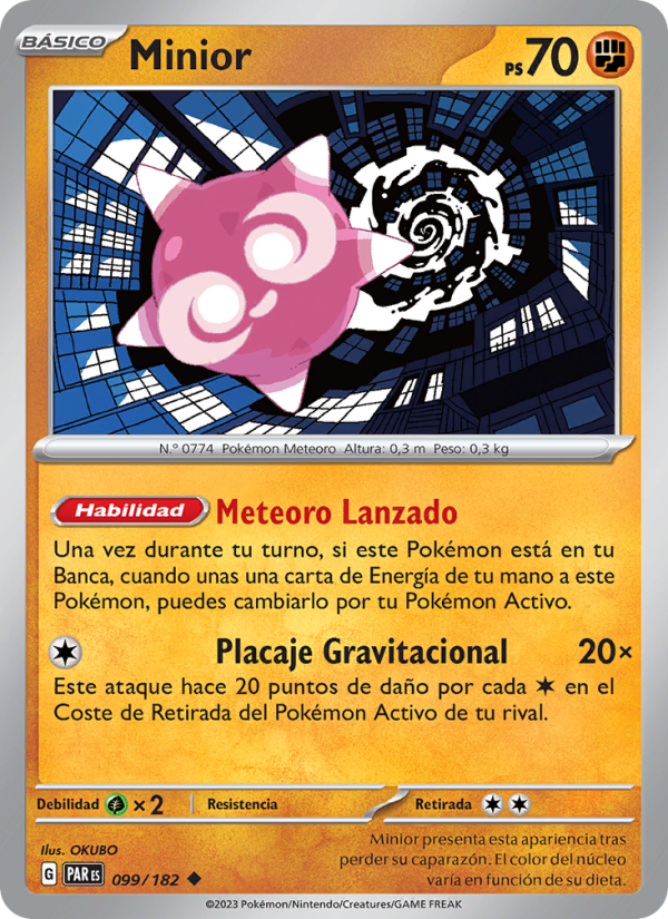 Minior 099 — Brecha Paradójica (Spanish Pokémon TCG card)