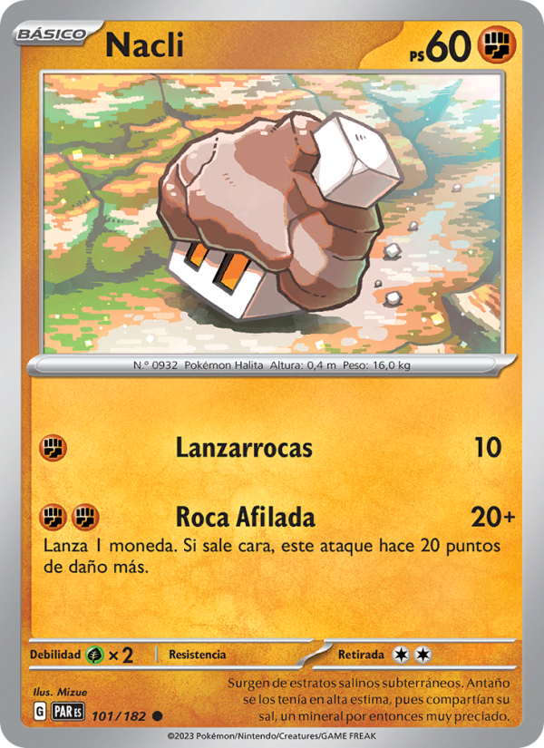 Nacli 101 — Brecha Paradójica (Spanish Pokémon TCG card)