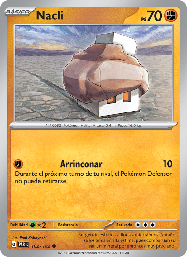 Nacli 102 — Brecha Paradójica (Spanish Pokémon TCG card)