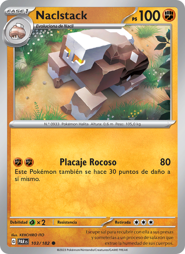 Naclstack 103 — Brecha Paradójica (Spanish Pokémon TCG card)