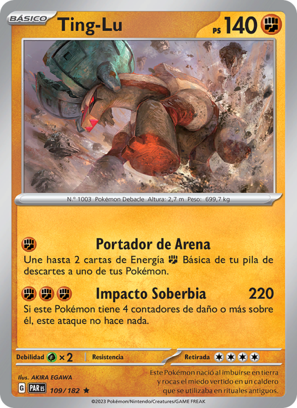 Ting-Lu 109 — Brecha Paradójica (Spanish Pokémon TCG card)