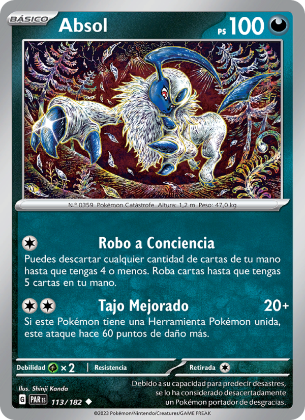 Absol 113 — Brecha Paradójica (Spanish Pokémon TCG card)