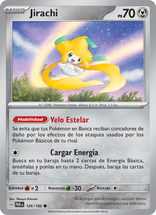 Jirachi 126 — Brecha Paradójica (Spanish Pokémon TCG card)