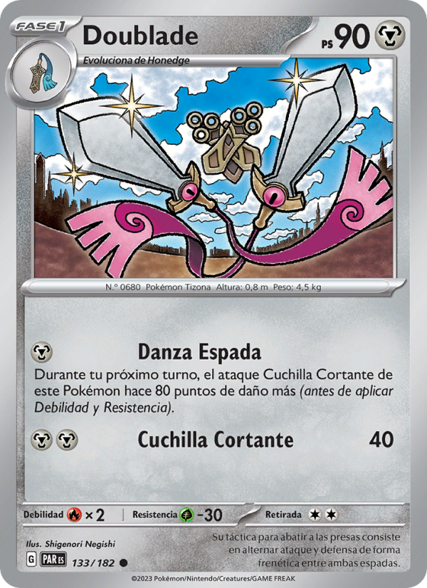 Doublade 133 — Brecha Paradójica (Spanish Pokémon TCG card)