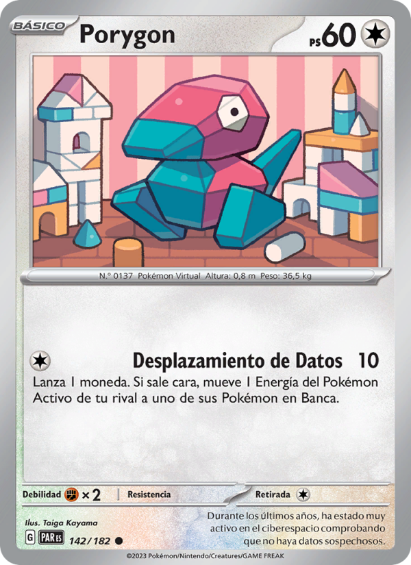 Porygon 142 — Brecha Paradójica (Spanish Pokémon TCG card)