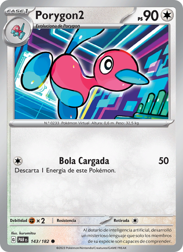 Porygon2 143 — Brecha Paradójica (Spanish Pokémon TCG card)