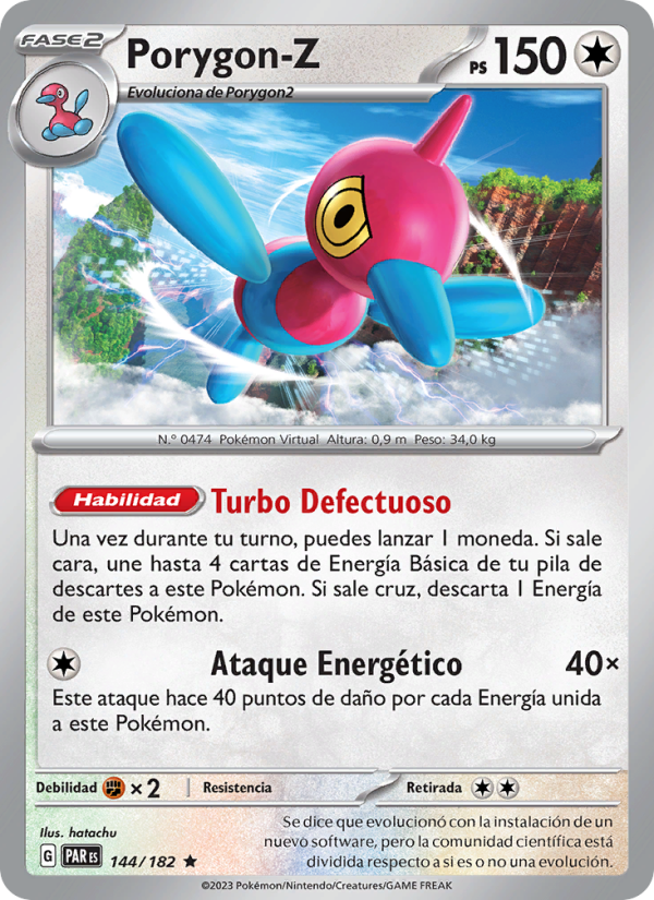 Porygon-Z 144 — Brecha Paradójica (Spanish Pokémon TCG card)