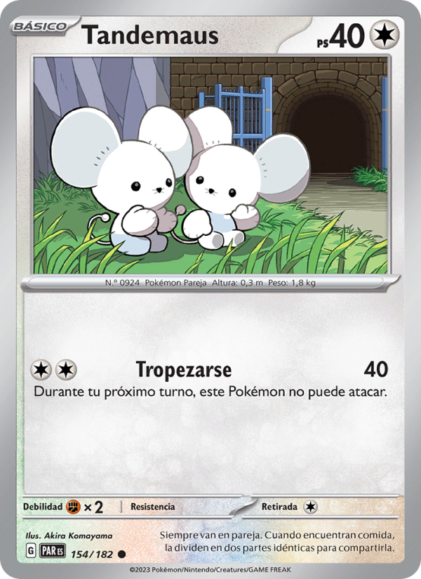Tandemaus 154 — Brecha Paradójica (Spanish Pokémon TCG card)