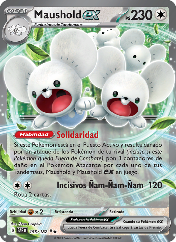 Maushold ex 155 — Brecha Paradójica (Spanish Pokémon TCG card)