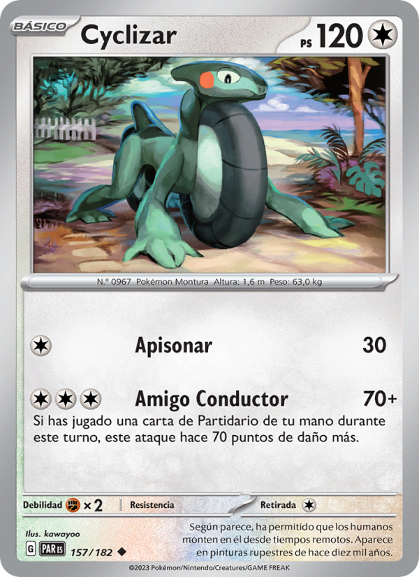Cyclizar 157 — Brecha Paradójica (Spanish Pokémon TCG card)