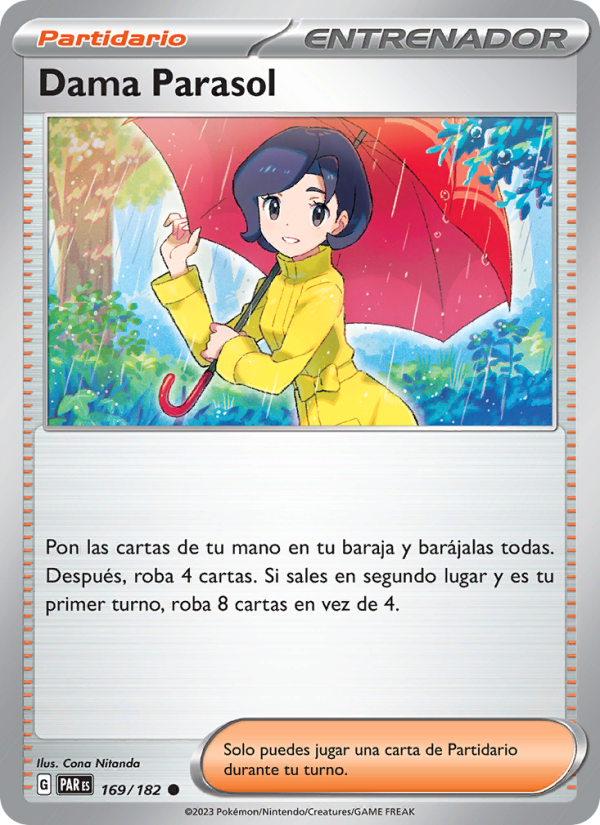 Dama Parasol 169 — Brecha Paradójica (Spanish Pokémon TCG card)