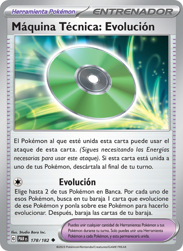 Máquina Técnica: Evolución 178 — Brecha Paradójica (Spanish Pokémon TCG card)