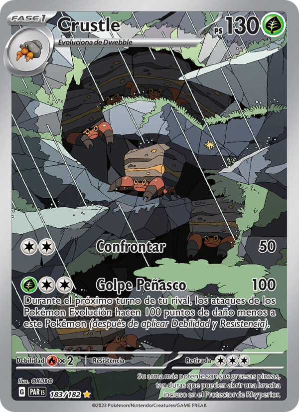 Crustle 183 — Brecha Paradójica (Spanish Pokémon TCG card)