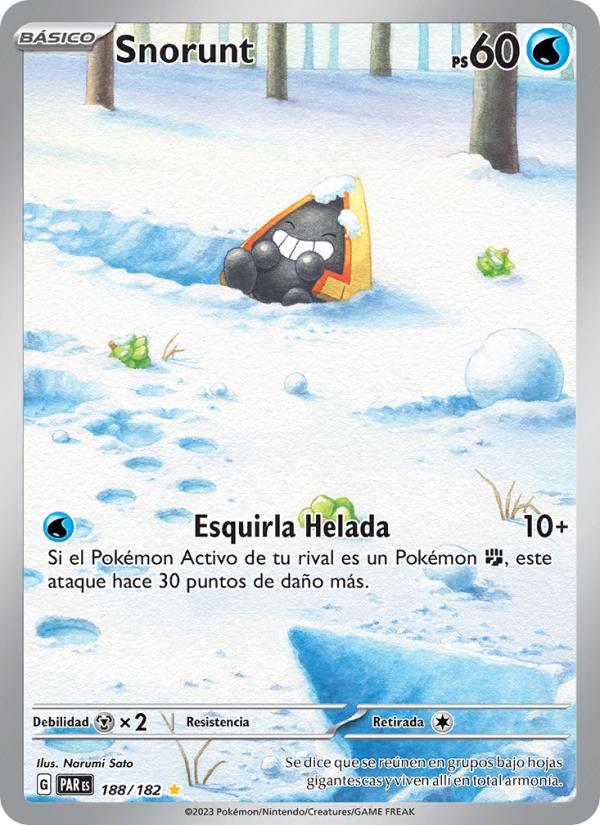 Snorunt 188 — Brecha Paradójica (Spanish Pokémon TCG card)