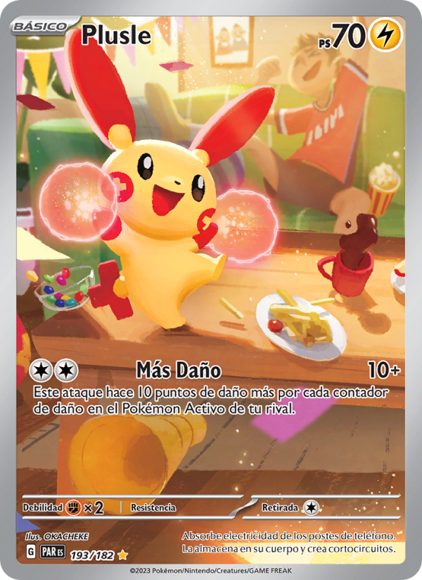 Plusle 193 — Brecha Paradójica (Spanish Pokémon TCG card)