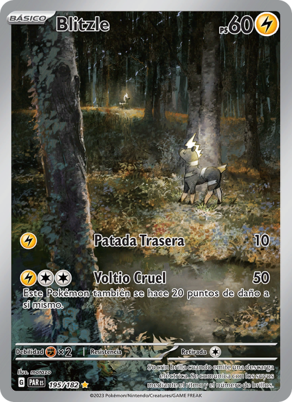 Blitzle 195 — Brecha Paradójica (Spanish Pokémon TCG card)