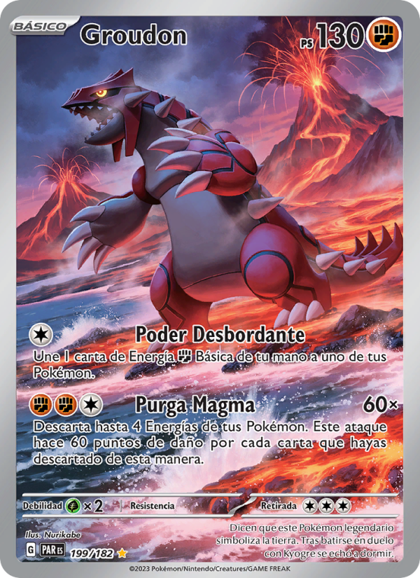 Groudon 199 — Brecha Paradójica (Spanish Pokémon TCG card)