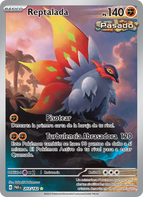 Reptalada 203 — Brecha Paradójica (Spanish Pokémon TCG card)