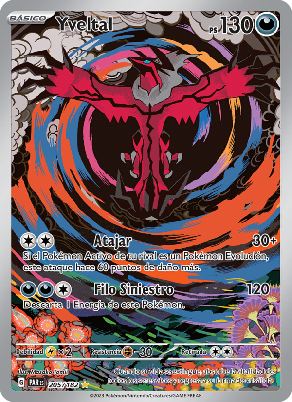 Yveltal 205 — Brecha Paradójica (Spanish Pokémon TCG card)
