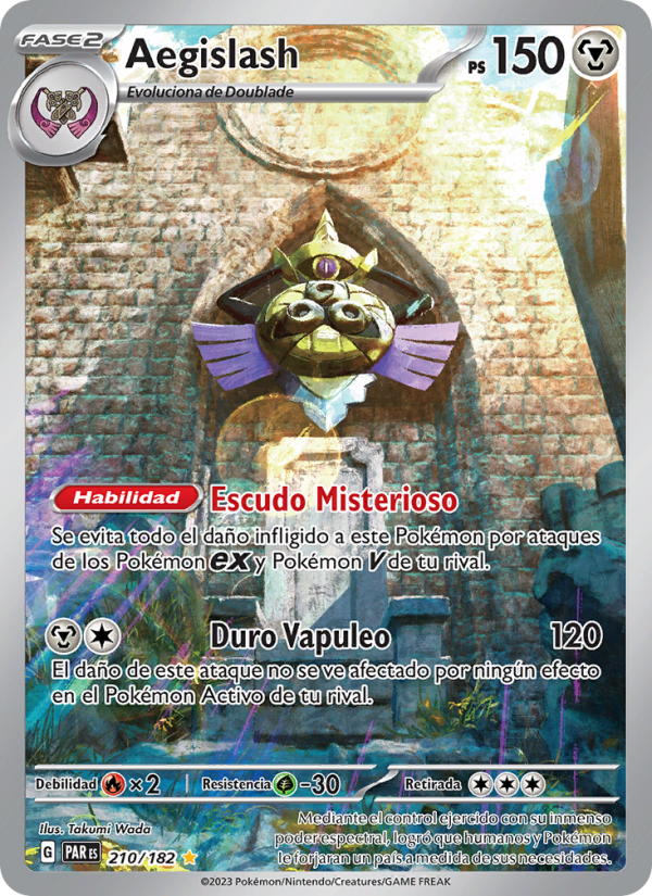 Aegislash 210 — Brecha Paradójica (Spanish Pokémon TCG card)