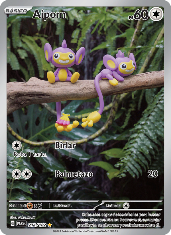 Aipom 211 — Brecha Paradójica (Spanish Pokémon TCG card)