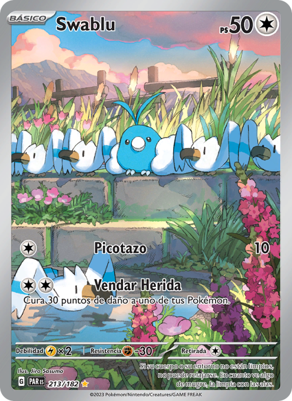 Swablu 213 — Brecha Paradójica (Spanish Pokémon TCG card)
