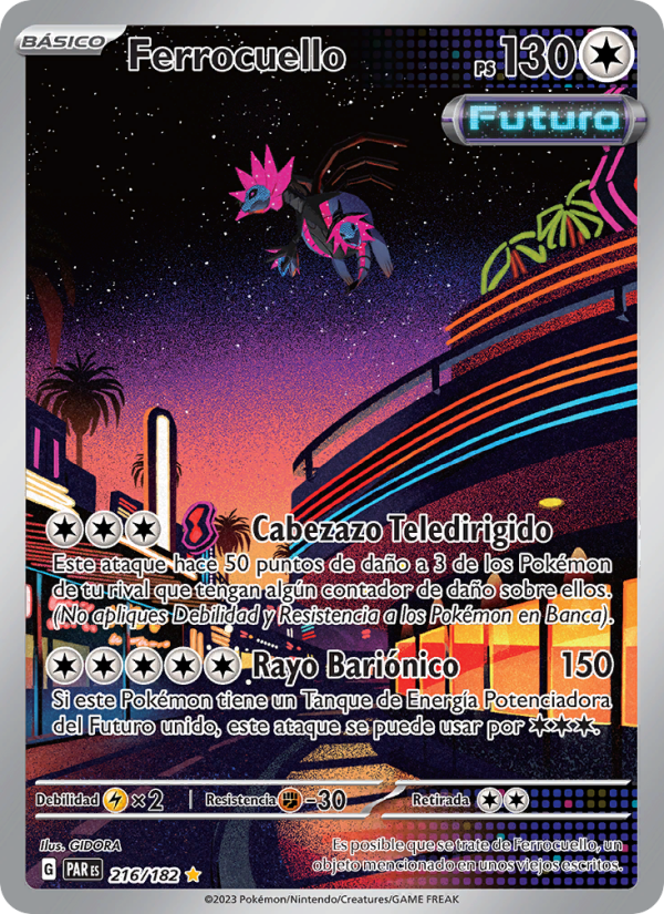 Ferrocuello 216 — Brecha Paradójica (Spanish Pokémon TCG card)