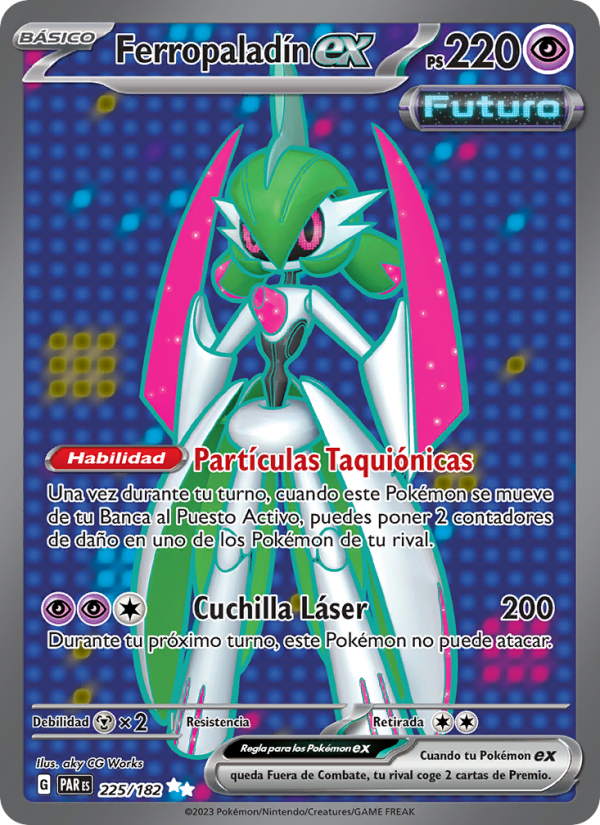 Ferropaladín ex 225 — Brecha Paradójica (Spanish Pokémon TCG card)