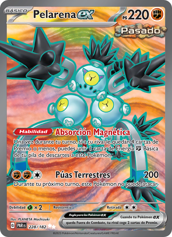 Pelarena ex 228 — Brecha Paradójica (Spanish Pokémon TCG card)