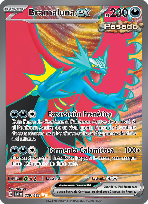 Bramaluna ex 229 — Brecha Paradójica (Spanish Pokémon TCG card)